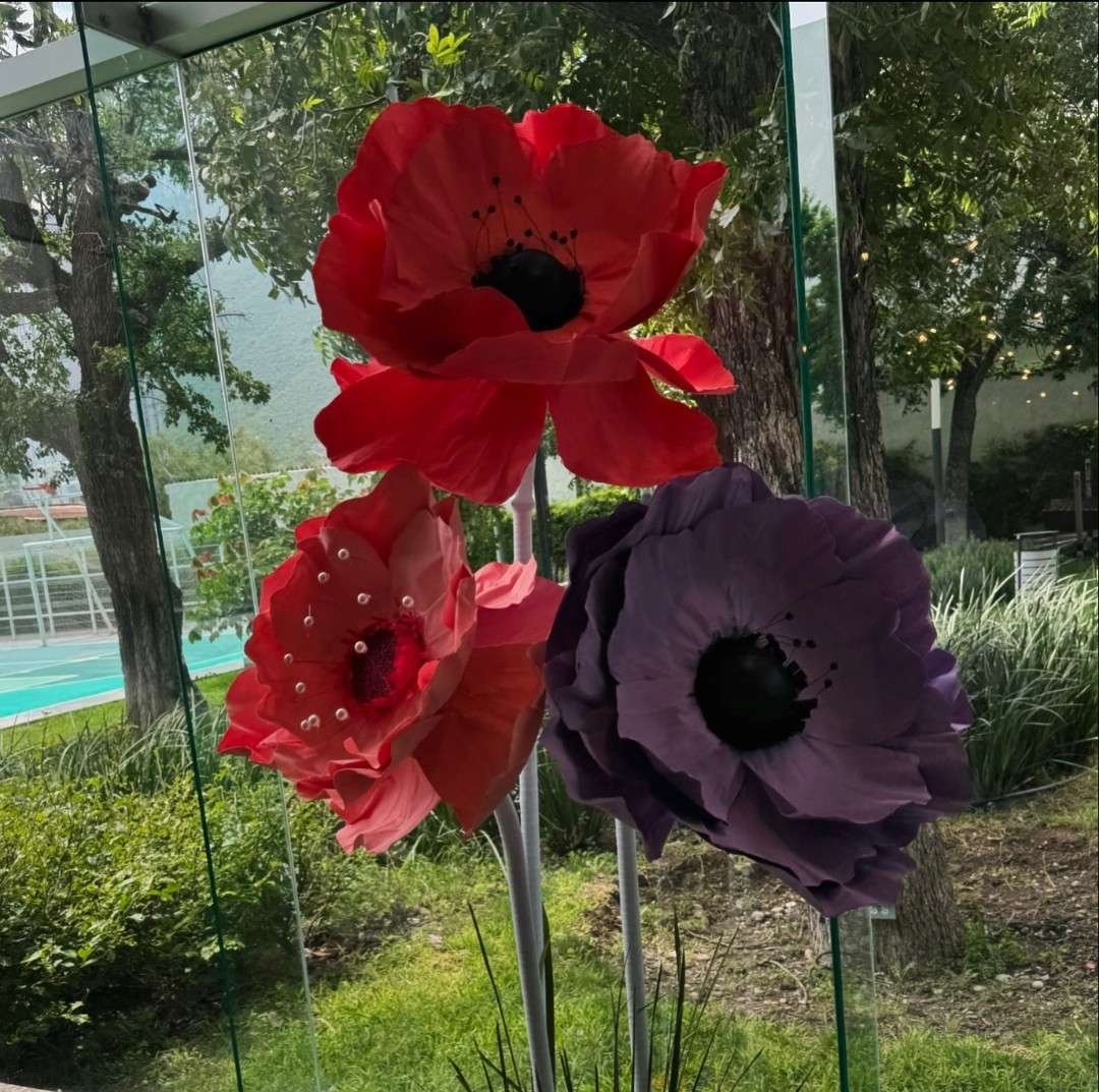 Flor Gigante En Tela Lienzo
